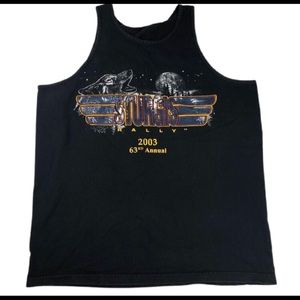 Sturgis Black Tank Top 2003 Rally 63rd Annual Wolf